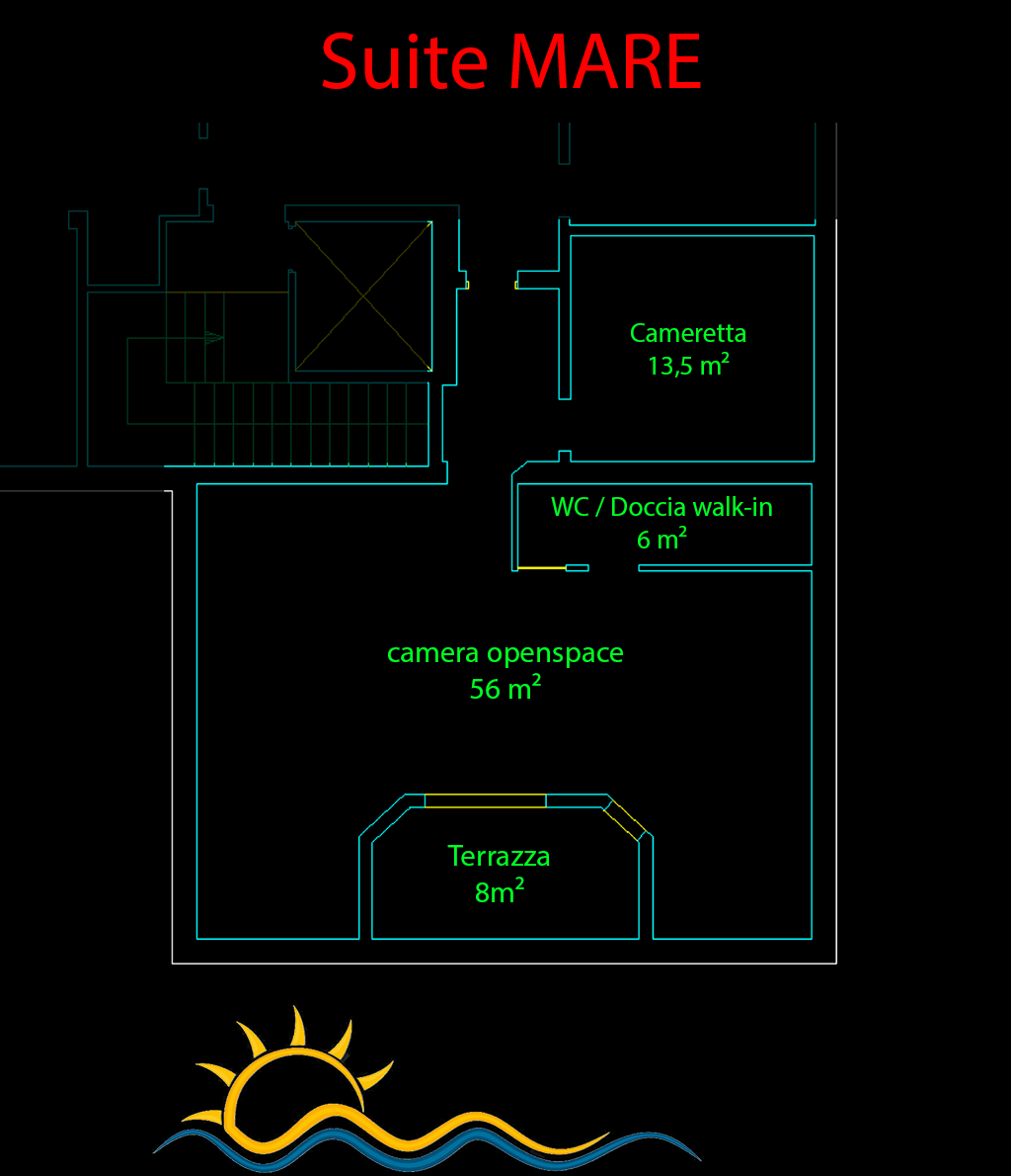 Lageplan der Suite